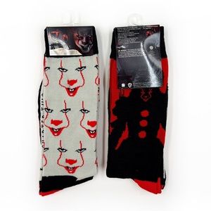 It Pennywise the Clown Crew Socks Horror Movie Halloween Mens Womens Fun Gift